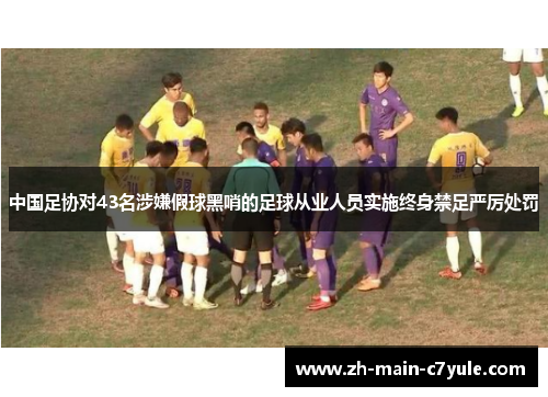 中国足协对43名涉嫌假球黑哨的足球从业人员实施终身禁足严厉处罚